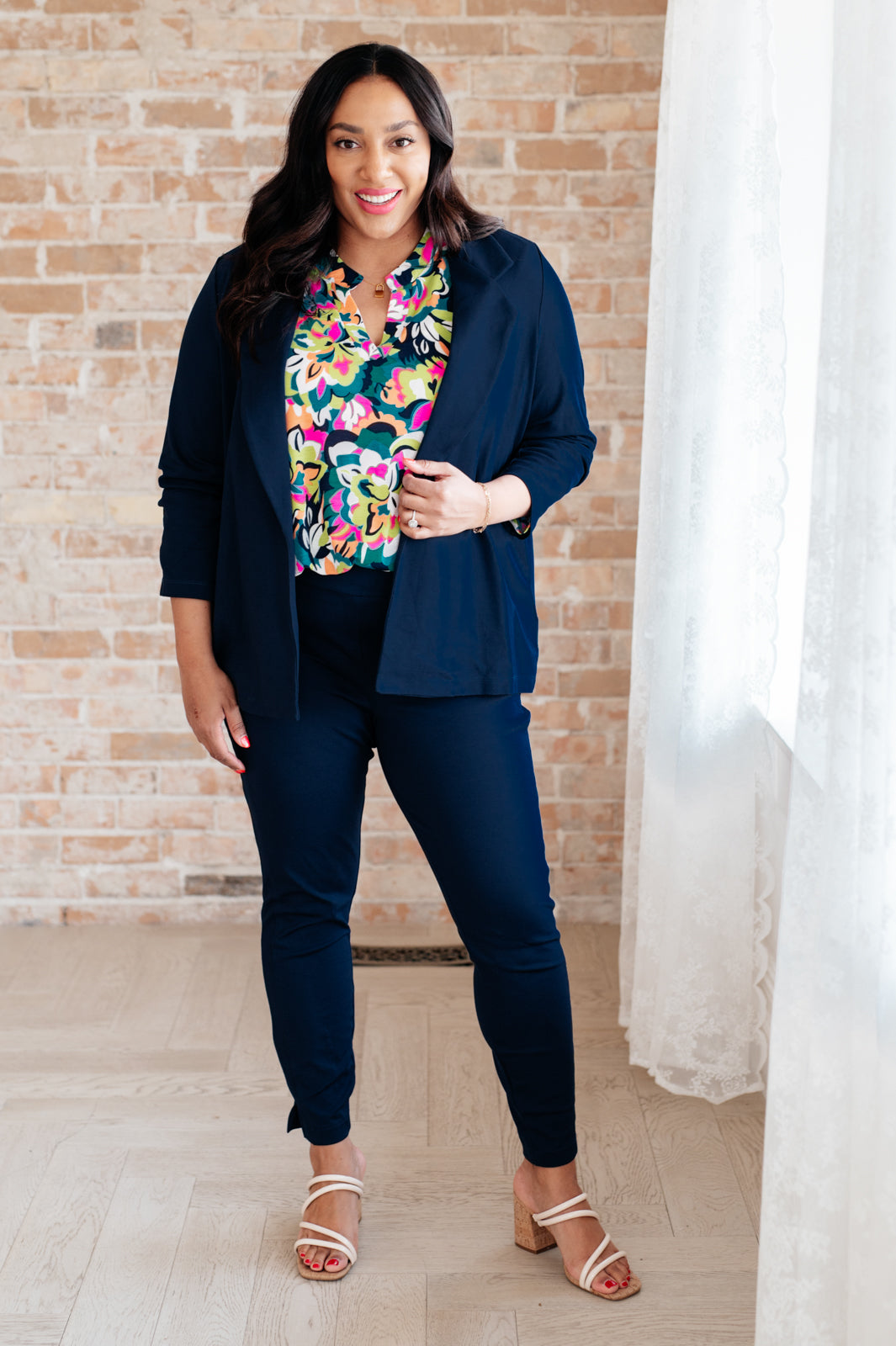 Little Lovely Blouse in Neon Floral