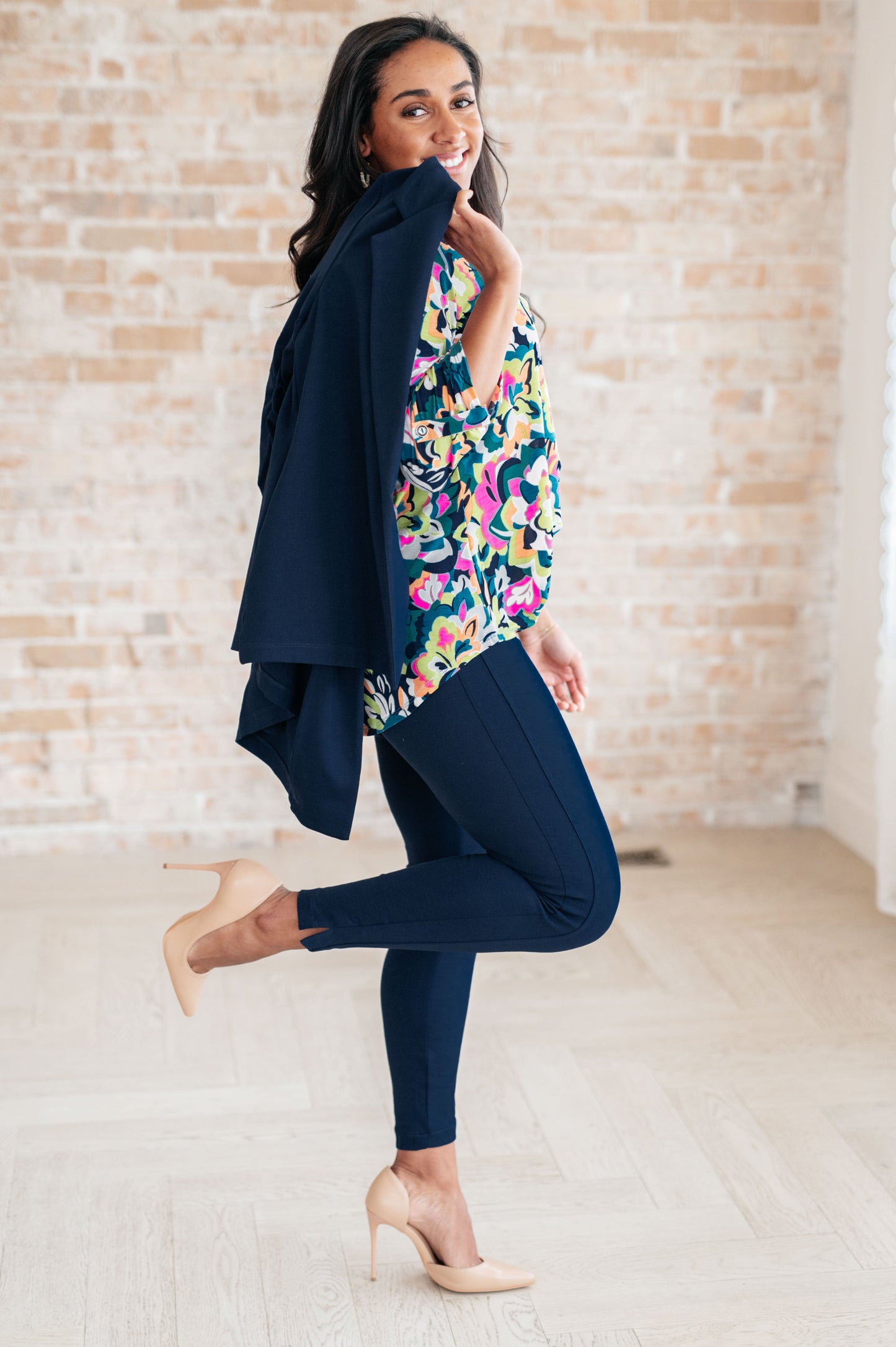 Little Lovely Blouse in Neon Floral