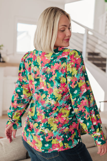 Vantage Point V-Neck Blouse